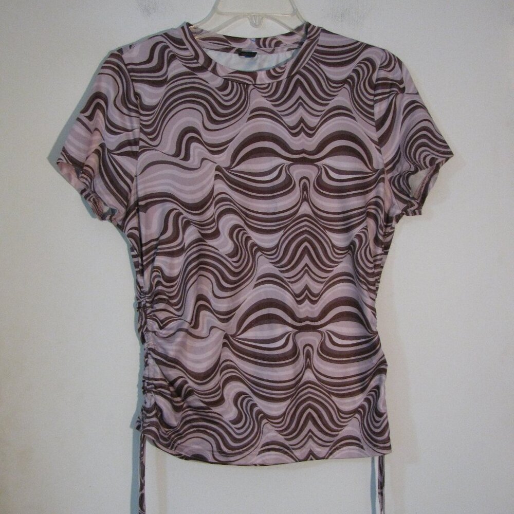 * Shein Purple Blouse XL Runs Small Purple Rouching